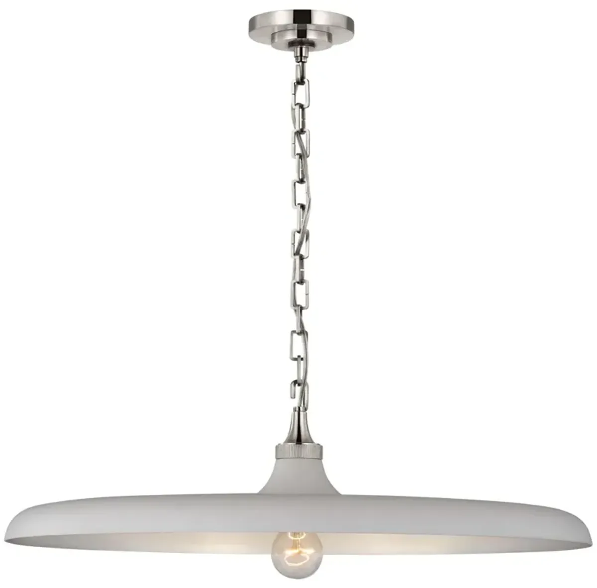 Visual Comfort - Piatto Pendant - White