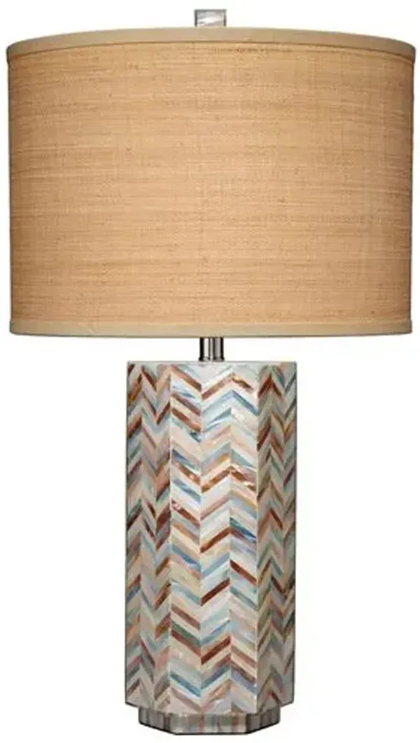 Lucille Mother of Pearl Table Lampcolor - Jamie Young Co. - Multi
