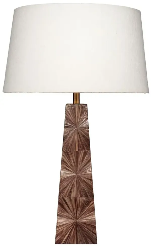 Palm Straw Table Lamp - Brown - Jamie Young Co.