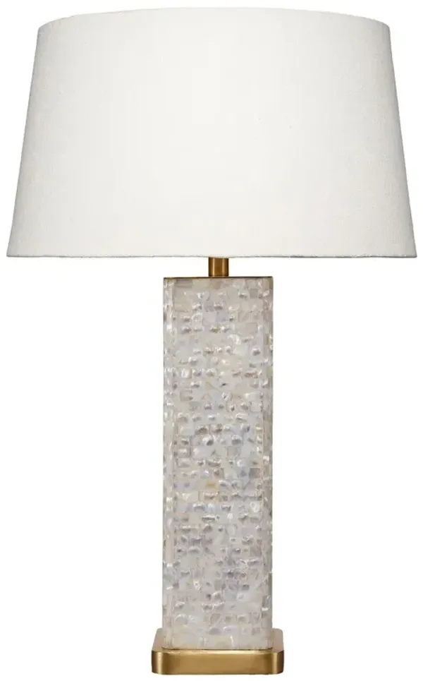 Preston Mother of Pearl Table Lamp - Mixed White - Jamie Young Co.