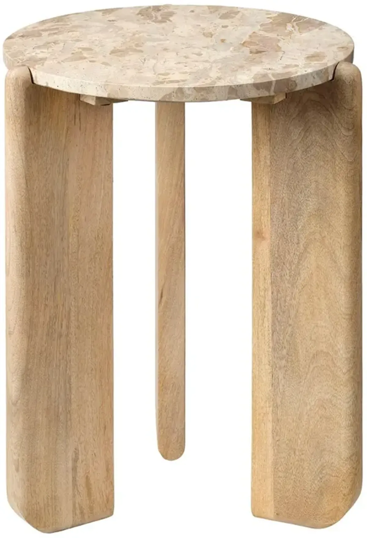 Quarry Tendua Stone Top Side Table, Natural