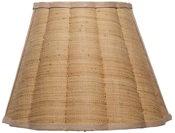 Scalloped Raffia Wall Sconce - Natural - Jamie Young Co. - Brown