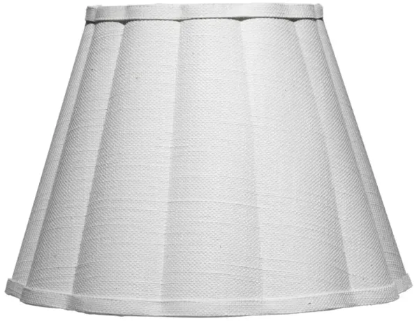 Scalloped Linen Wall Sconce - White - Jamie Young Co.