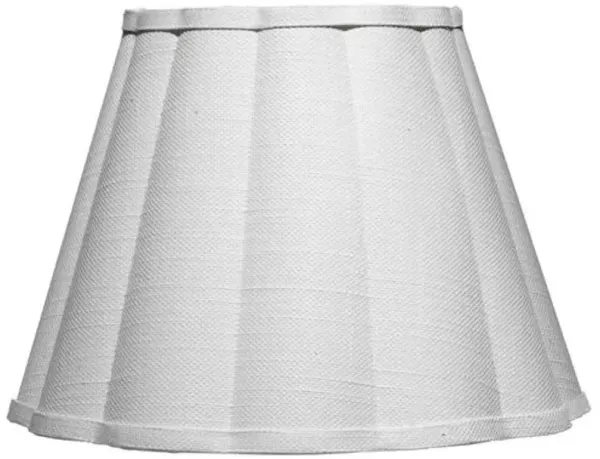 Scalloped Linen Wall Sconce - White - Jamie Young Co.