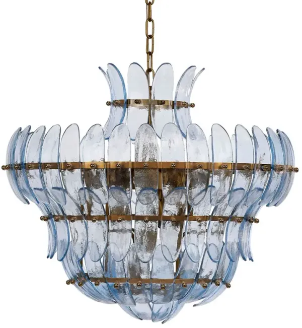 Arcade Glass Chandelier - Jamie Young Co. - Blue
