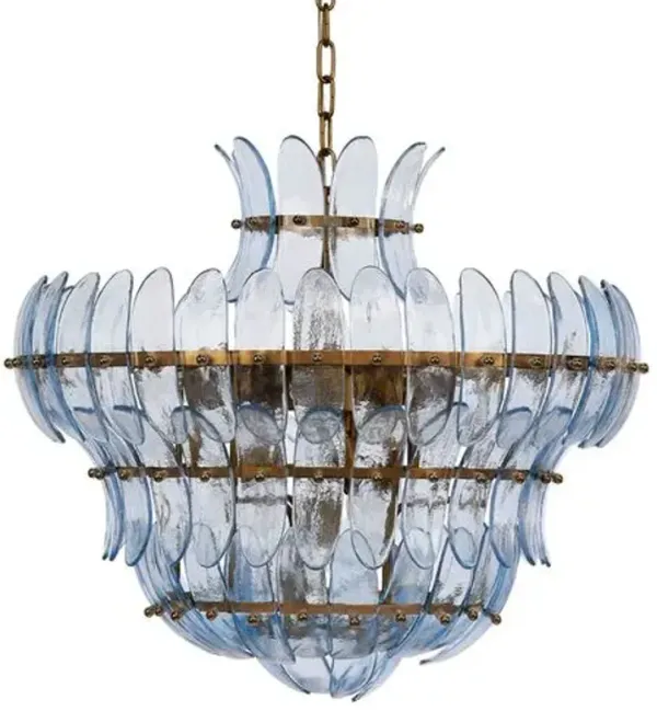 Arcade Glass Chandelier - Jamie Young Co. - Blue
