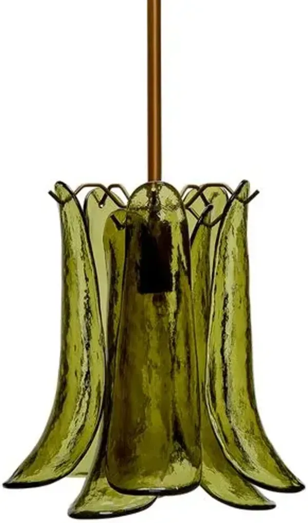 Cala Glass Pendant - Jamie Young Co. - Green