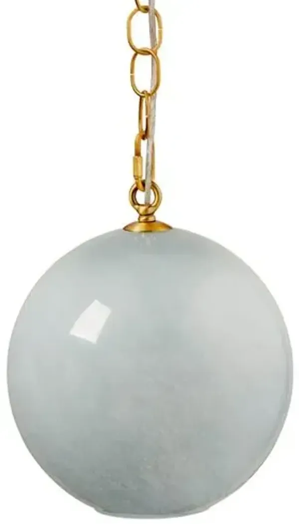 Camber Round Glass Pendant - Jamie Young Co. - Blue