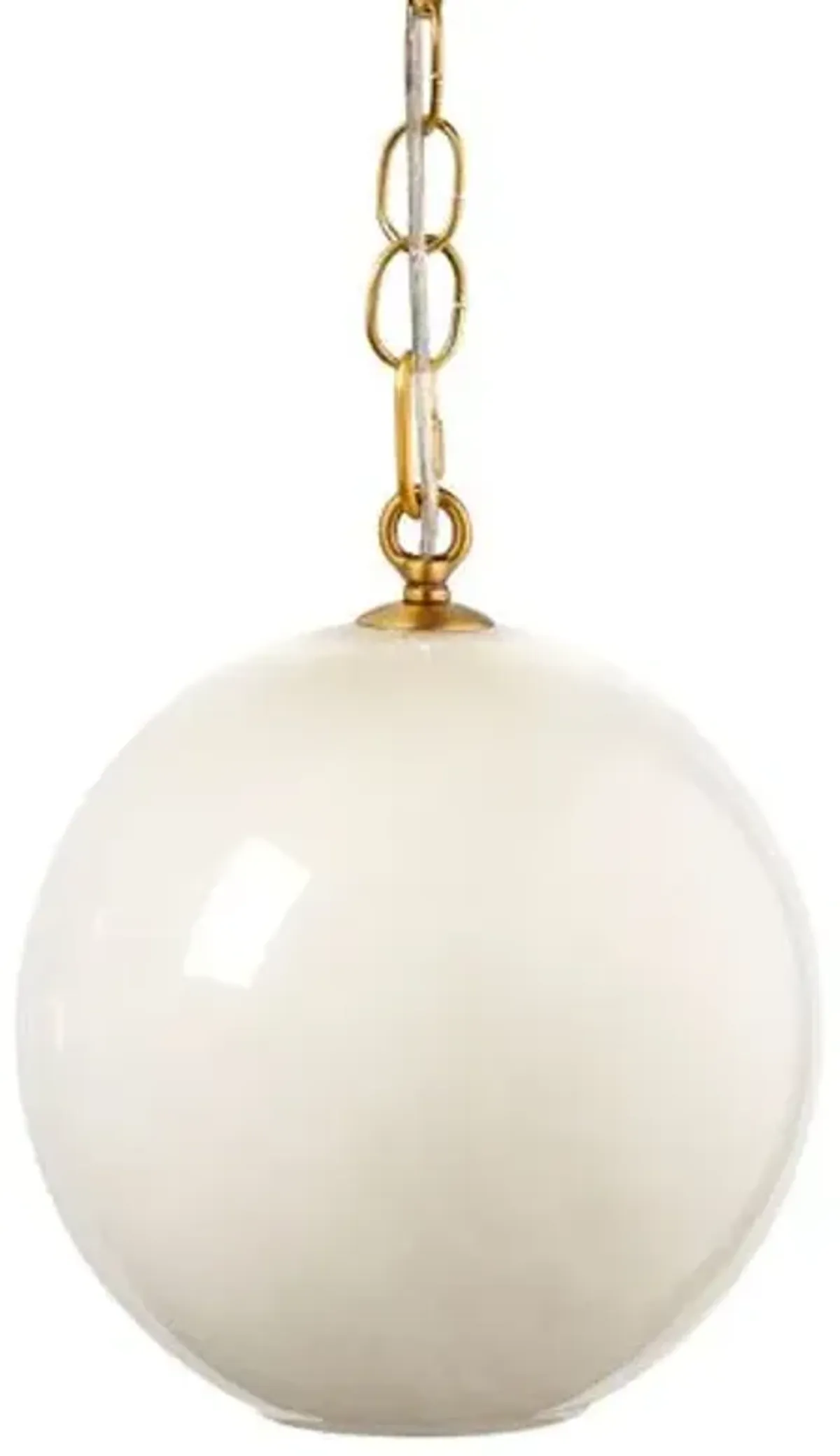 Camber Round Glass Pendant - Jamie Young Co. - Brown