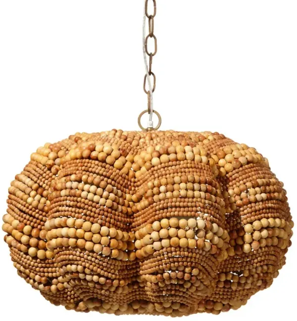 Clamshell Beeded Chandelier - Jamie Young Co. - Brown