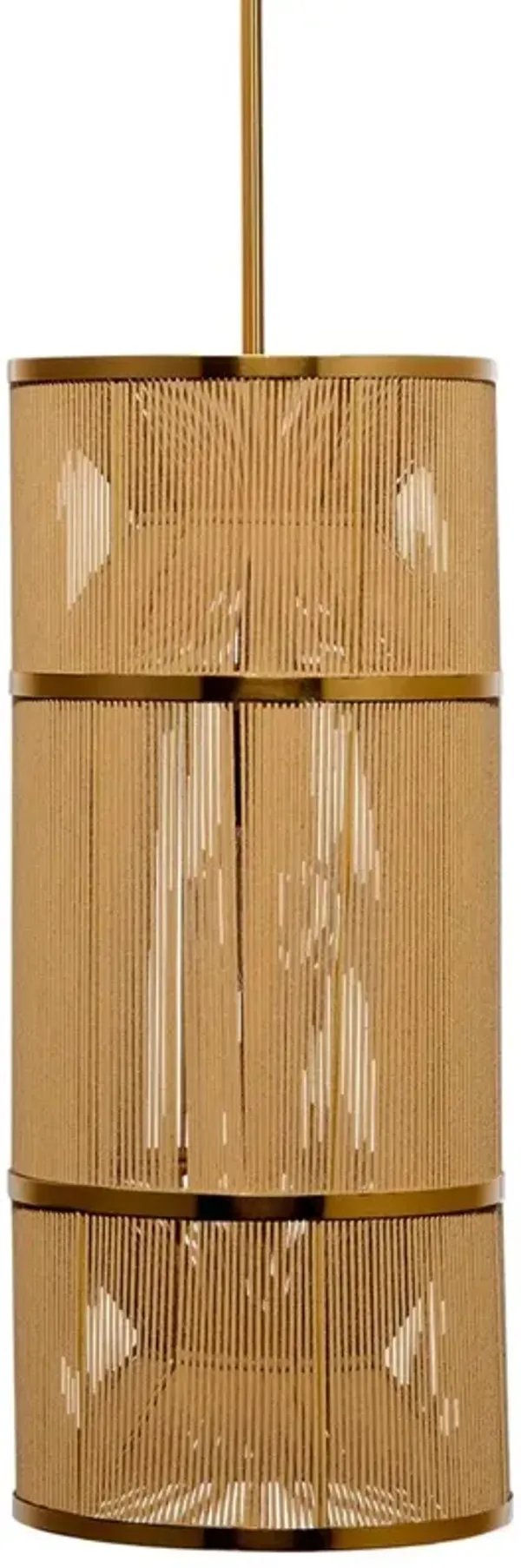 Congruen Rope Pendant - Natural - Jamie Young Co. - Handcrafted - Brown