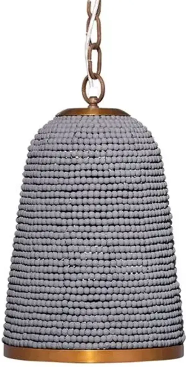 Creekside Beaded Pendant - Slate Blue - Jamie Young Co.