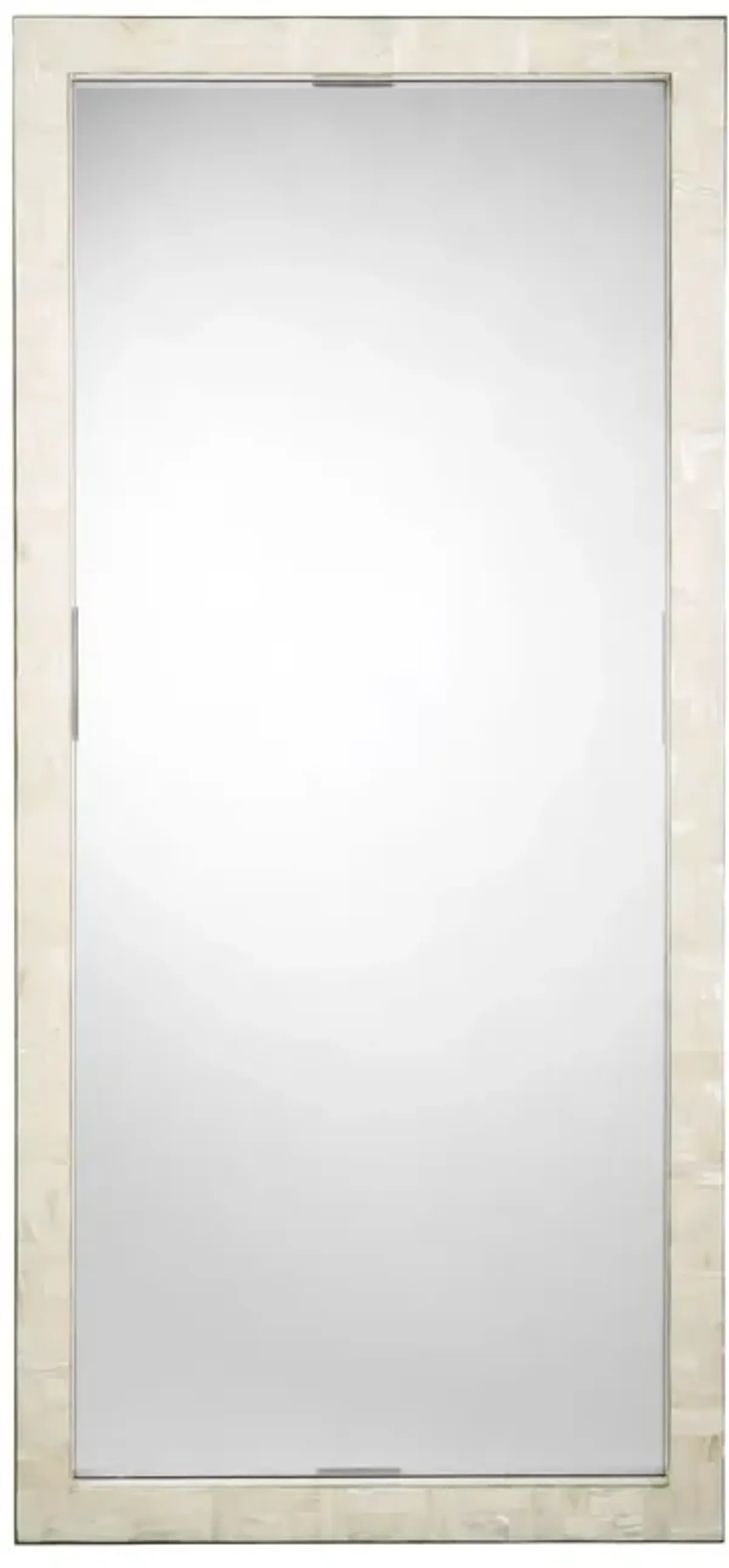Monroe Mother of Pearl Floor Mirror, Natural