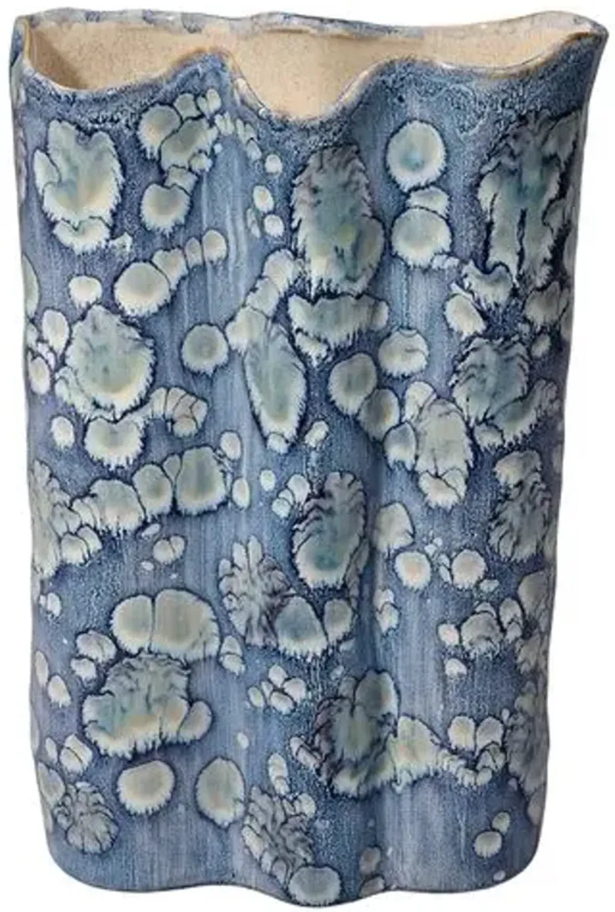 Cloud Ceramic Vase - Blue - Jamie Young Co.