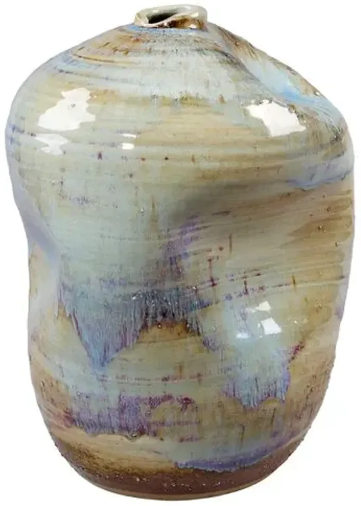 Granada Ceramic Vessel - Blue - Jamie Young Co.