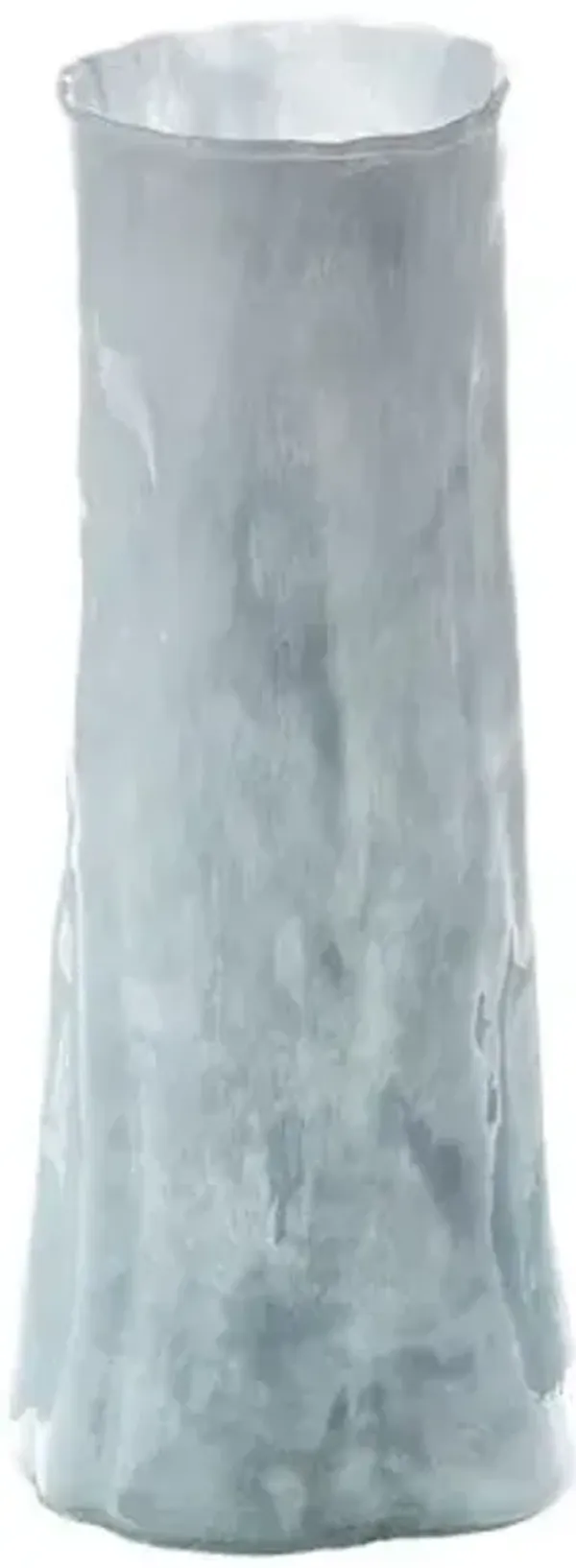 Sequoia Glass Vase - Blue - Jamie Young Co. - Handcrafted