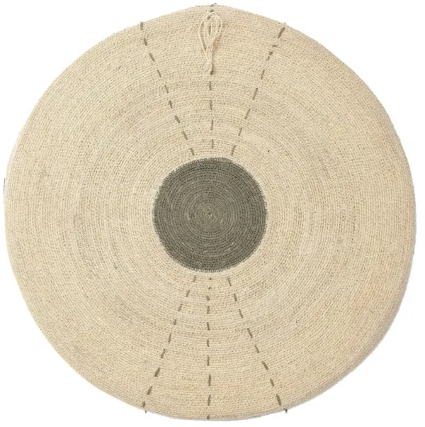 Sundial Seagrass Round Wall Art