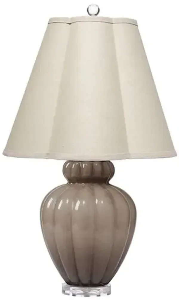 Agnes Glass Table Lamp - Jamie Young Co. - Brown