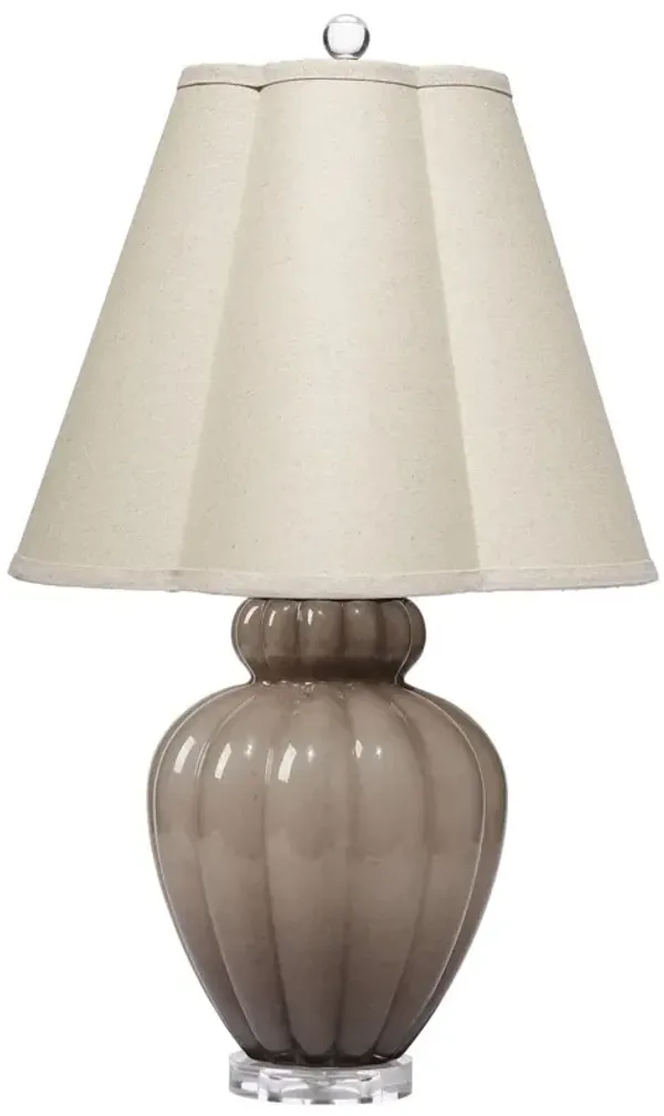Agnes Glass Table Lamp - Jamie Young Co. - Brown