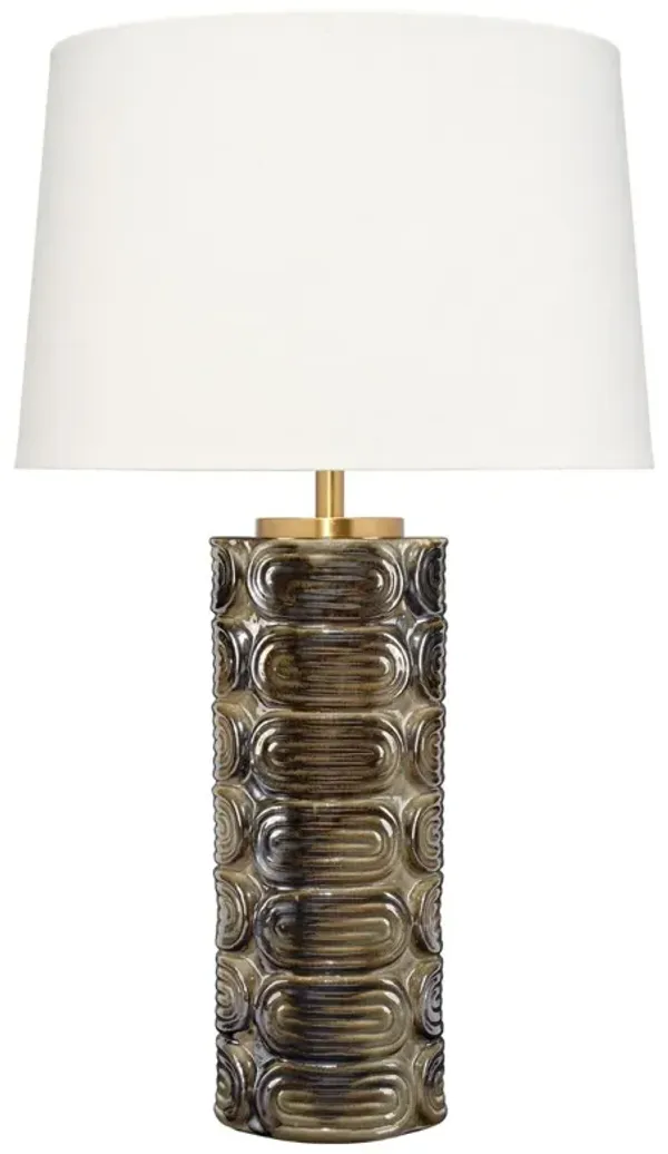 Wright Ceramic Table Lamp - Espresso - Jamie Young Co. - Brown