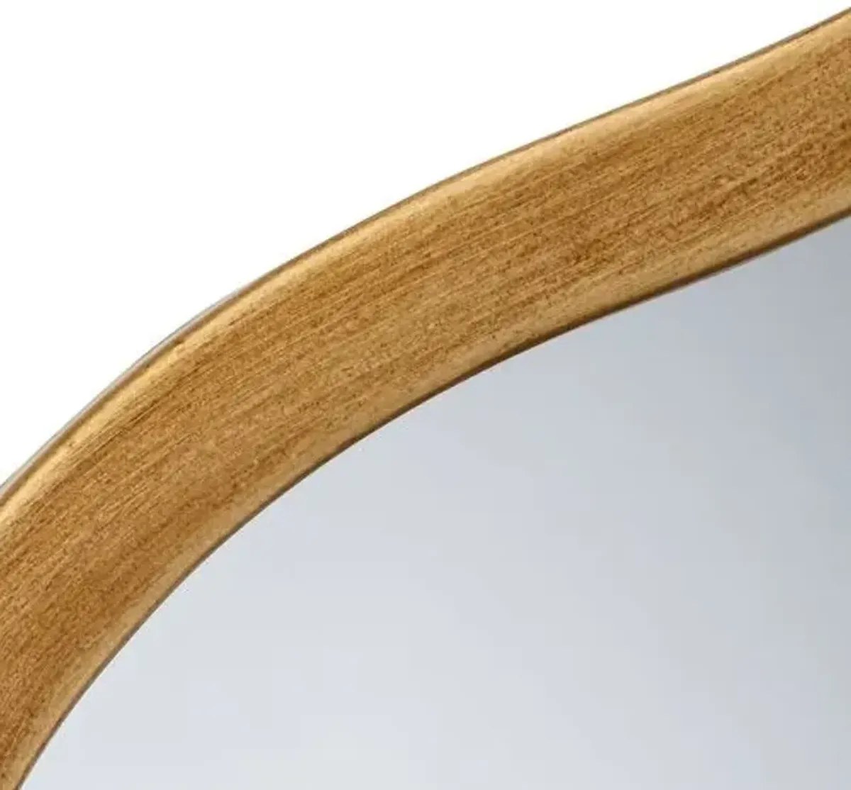 Aurora Iron Curvy Floor Mirror - Jamie Young Co. - Gold
