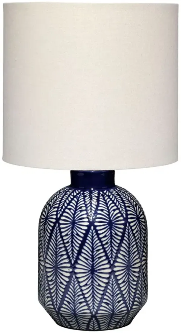 Solen Ceramic Table Lamp - Blue - Handcrafted