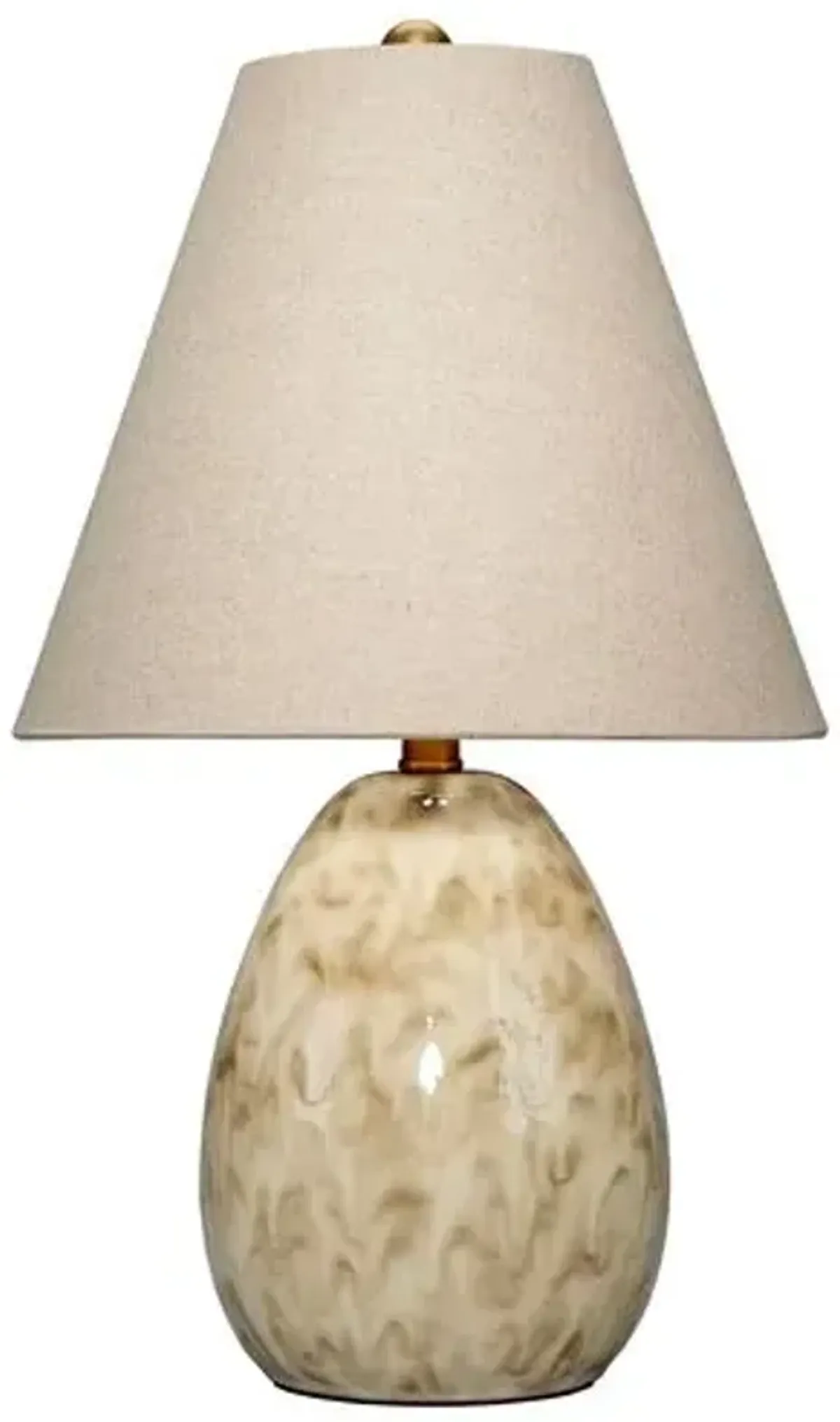 Raindrop Ceramic Mini Table Lamp - Jamie Young Co. - Brown