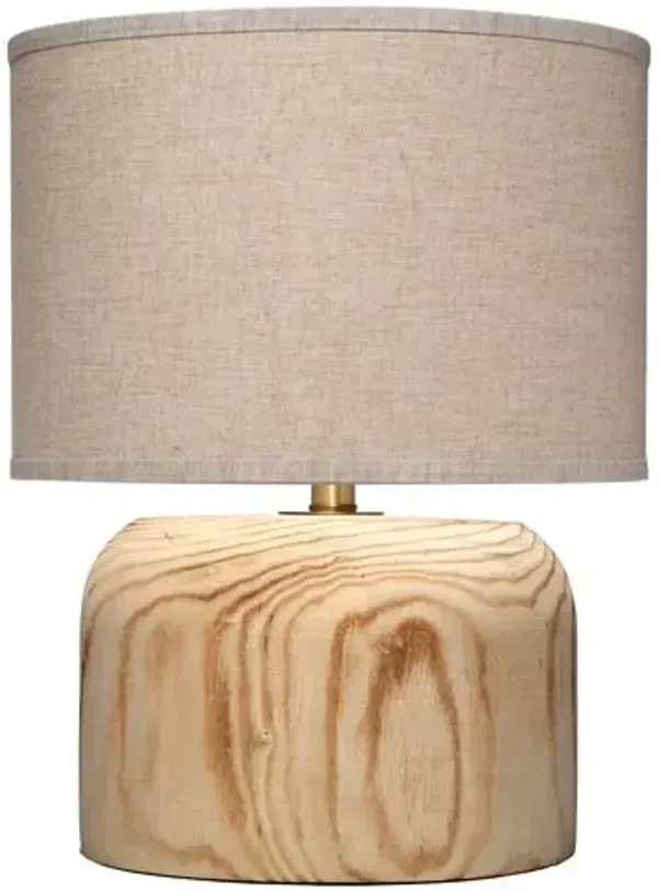 Timber Wooden Table Lamp - Natural - Jamie Young Co. - Brown