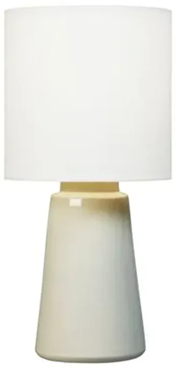 Visual Comfort - Vessel Transitional Ceramic Table Lamp - Gray