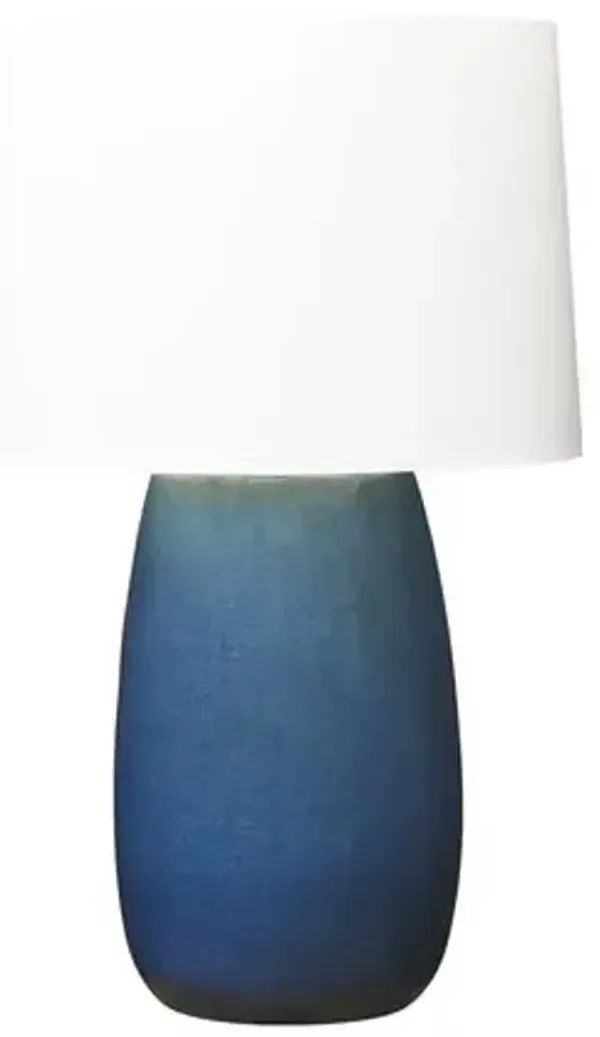 Visual Comfort - Roma Ceramic Table Lamp - Blue