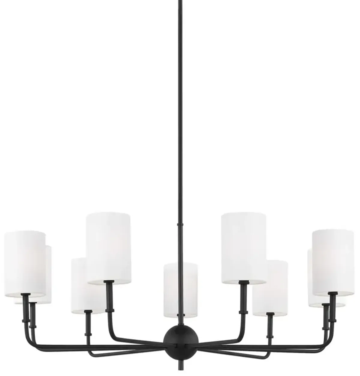 Visual Comfort - Foxdale Transitional Dimmable Chandelier - Black