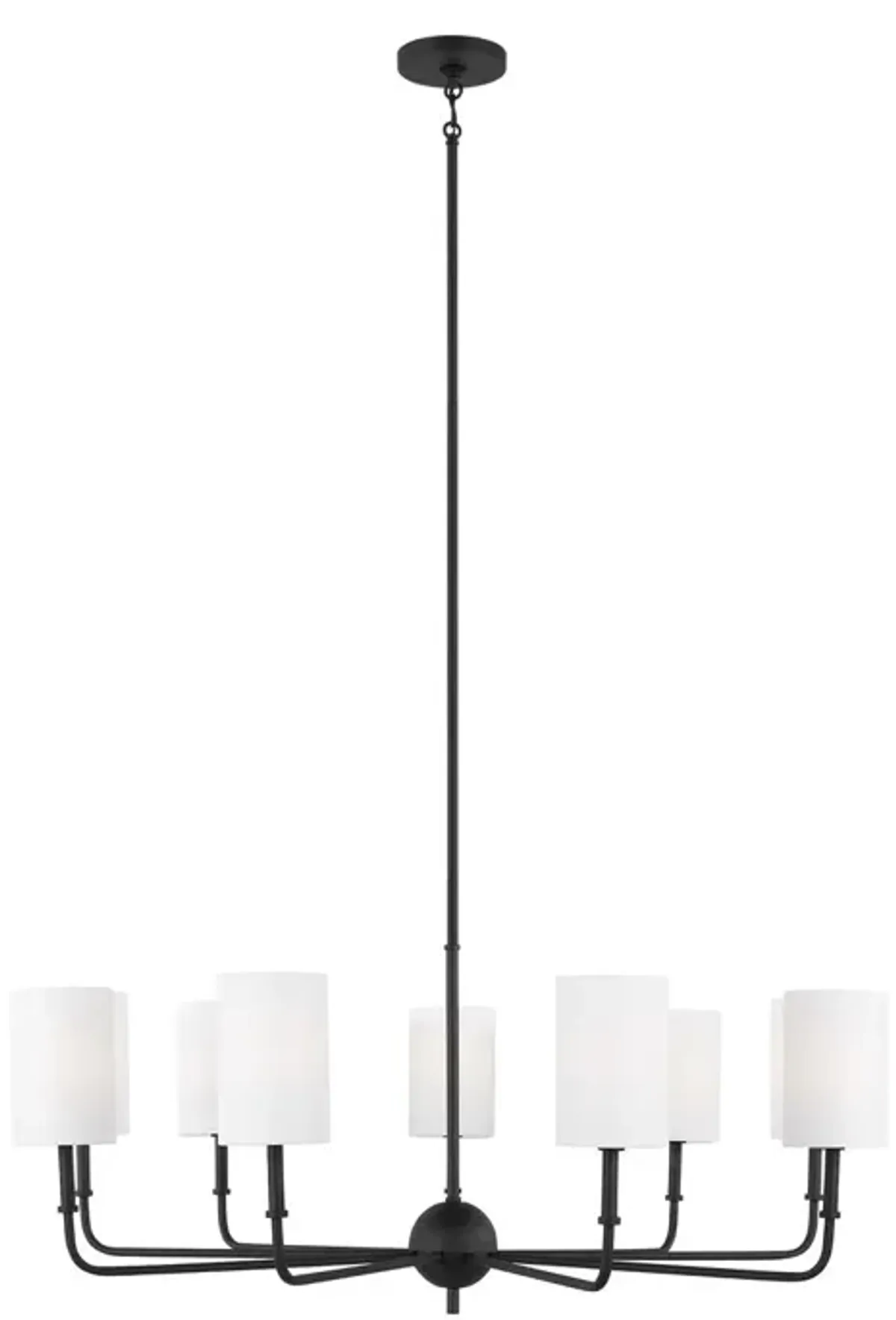 Visual Comfort - Foxdale Transitional Dimmable Chandelier - Black