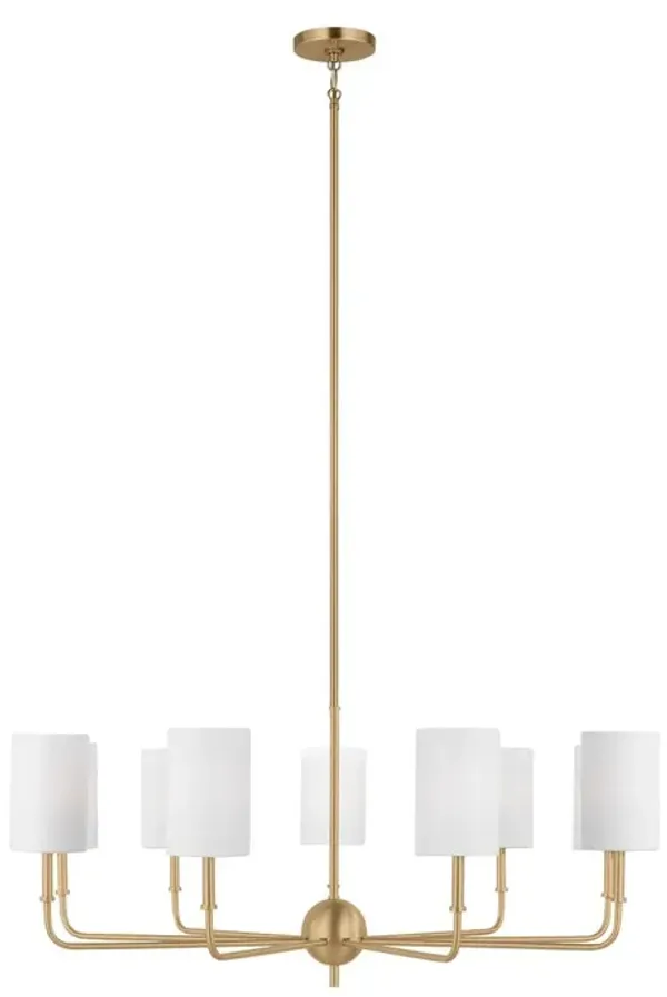 Visual Comfort - Foxdale Transitional Dimmable Chandelier - Gold