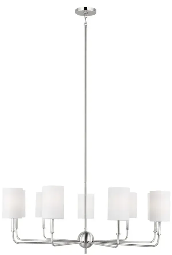 Visual Comfort - Foxdale Transitional Dimmable Chandelier - Silver