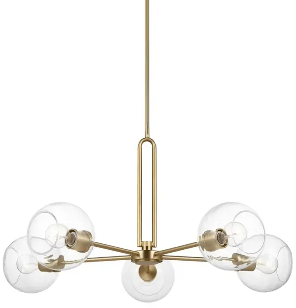 Visual Comfort - Codyn Contemporary Dimmable 5-Light Chandelier - Gold