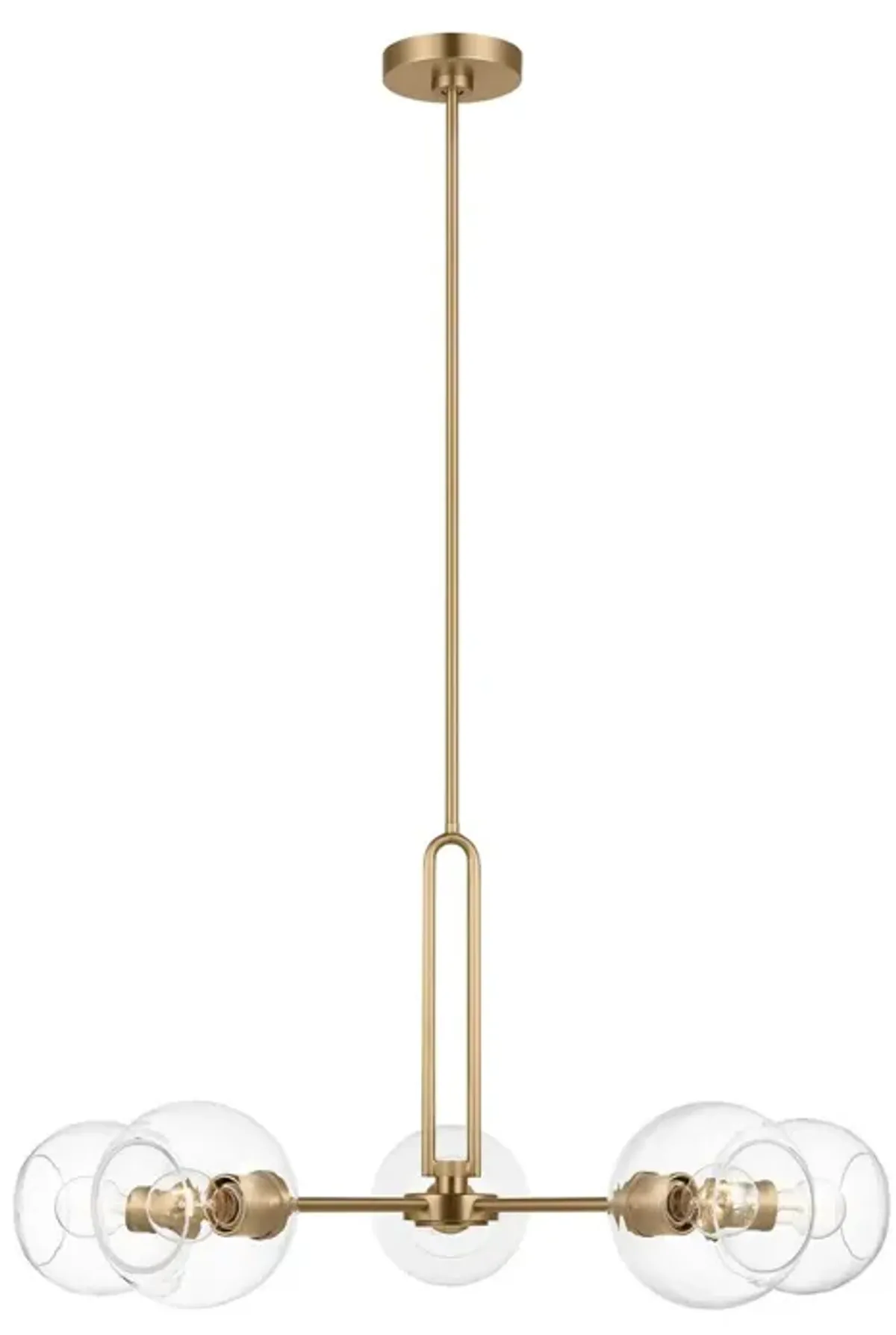 Visual Comfort - Codyn Contemporary Dimmable 5-Light Chandelier - Gold