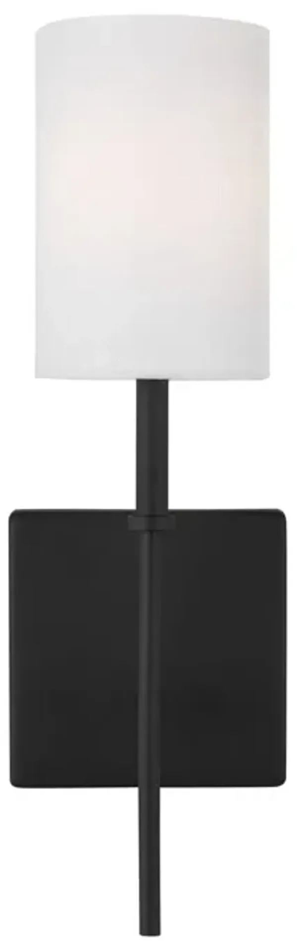 Visual Comfort - Foxdale Transitional 1-Light Dimmable Bath Sconce - Black
