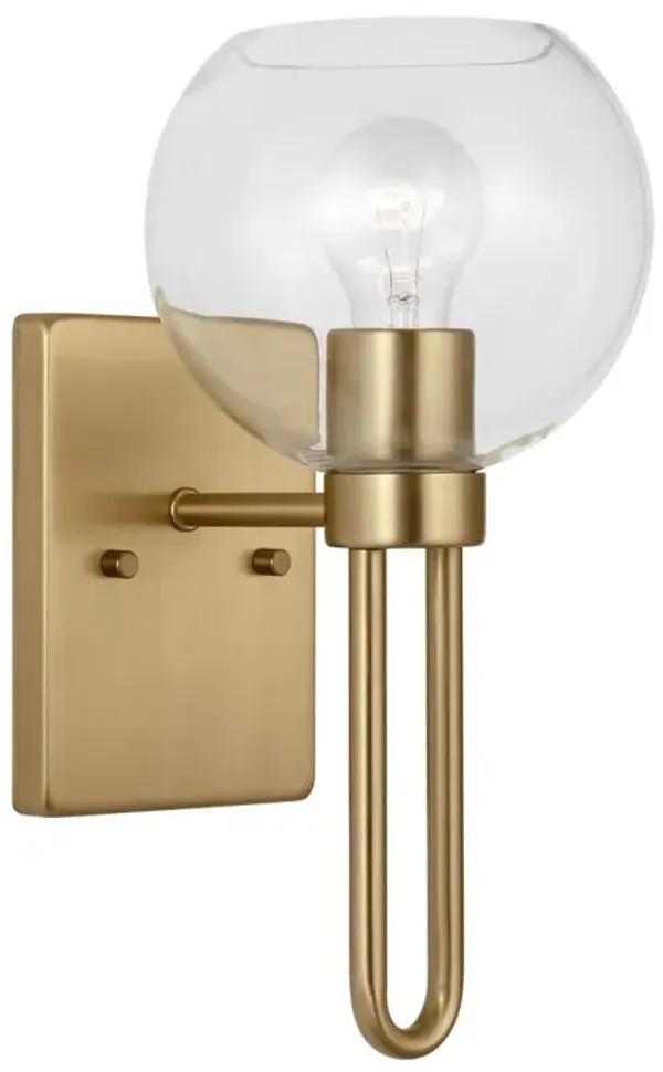 Visual Comfort - Codyn Contemporary 1-Light Dimmable Bath Vanity Wall Sconce - Gold
