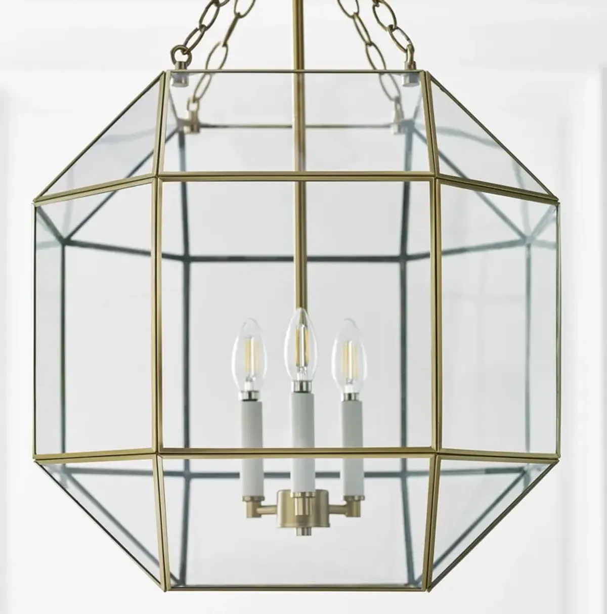 Visual Comfort - Morrison Modern 3-Light Dimmable Ceiling Pendant - Gold