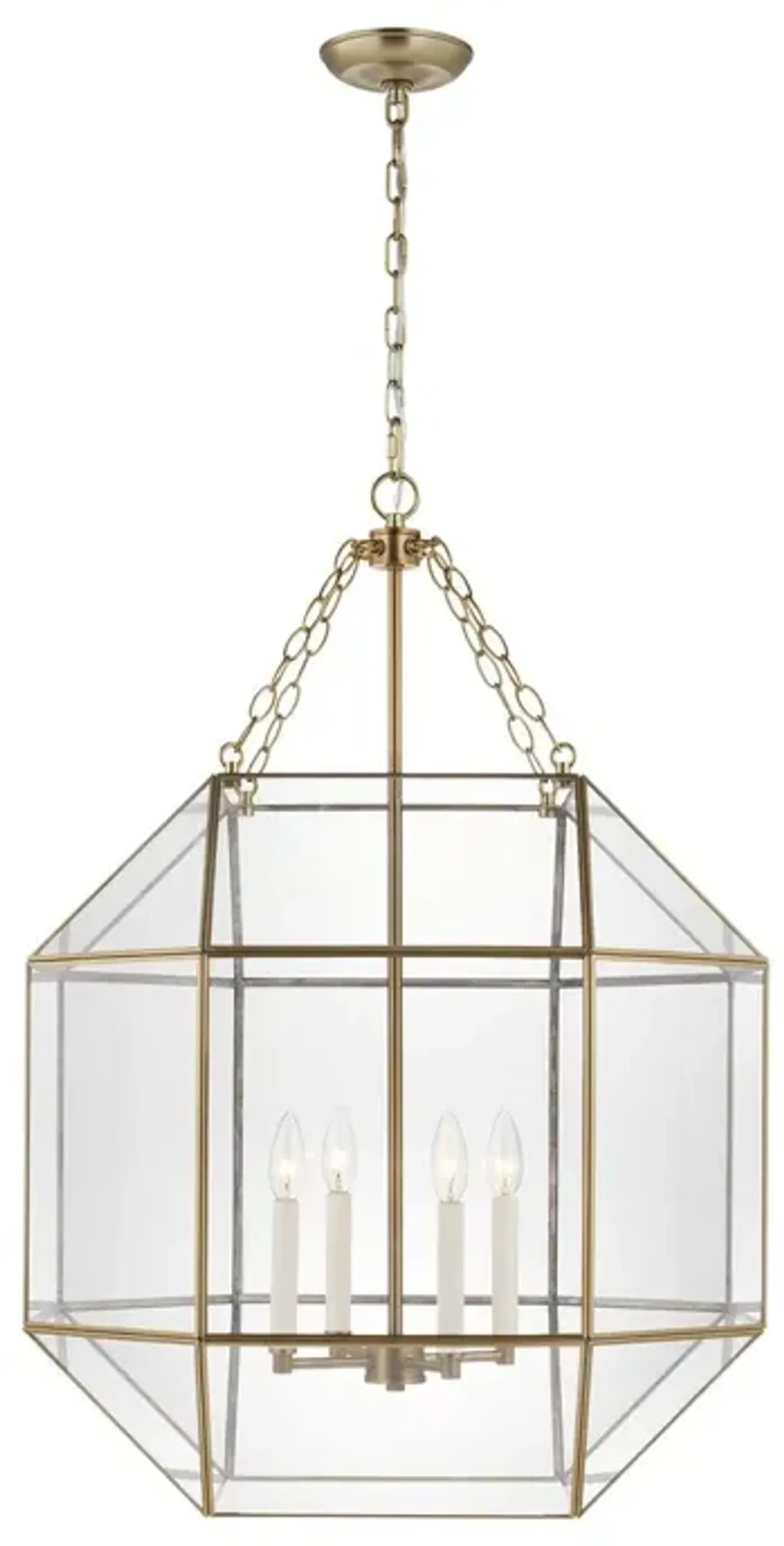 Visual Comfort - Morrison Modern 4-Light Chandelier - Gold