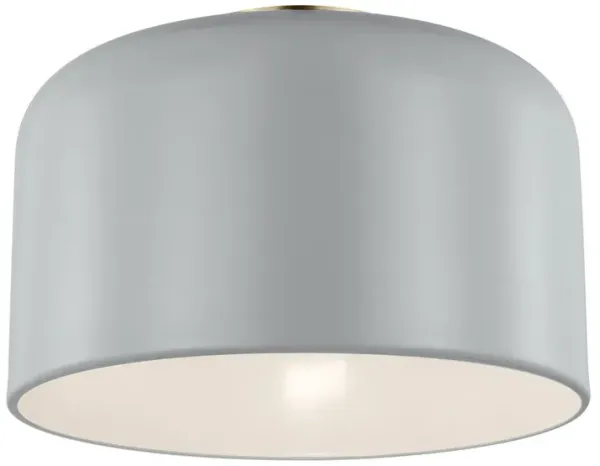 Visual Comfort - Malone Transitional 1-Light Dimmable Ceiling Flush Mount - Gray