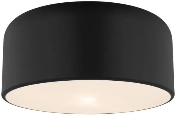 Visual Comfort - Malone Transitional 1-Light Dimmable Ceiling Flush Mount - Black