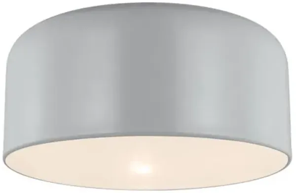 Visual Comfort - Malone Transitional 1-Light Dimmable Ceiling Flush Mount - Gray