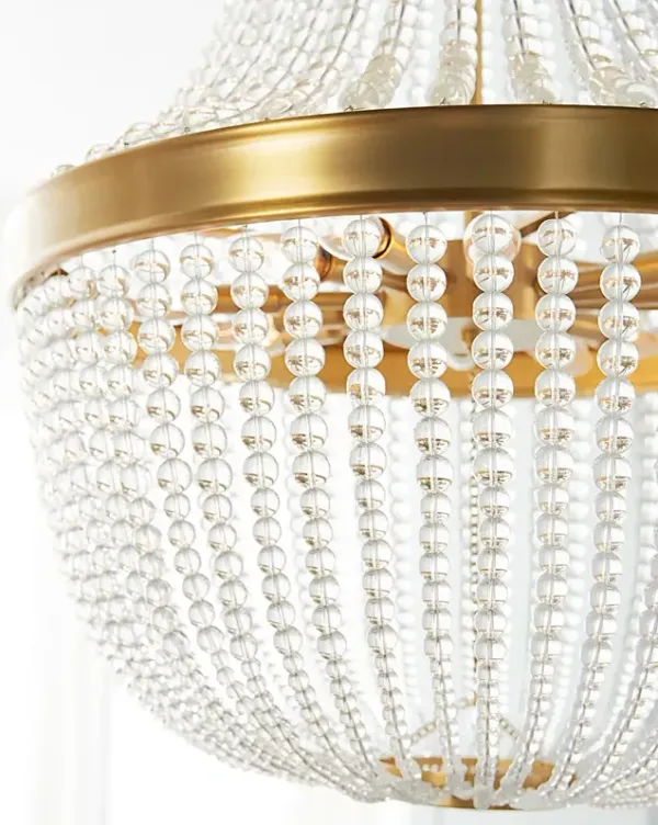 Visual Comfort - Summerhill Crystal Beaded Chandelier - Gold