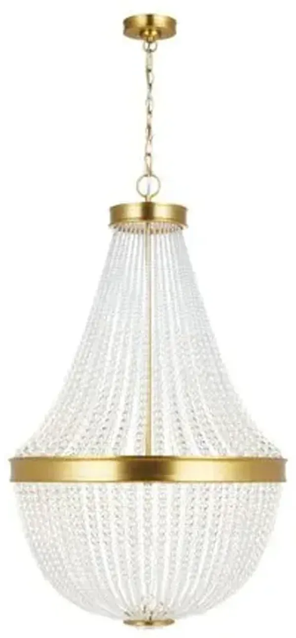 Visual Comfort - Summerhill Crystal Beaded Chandelier - Gold