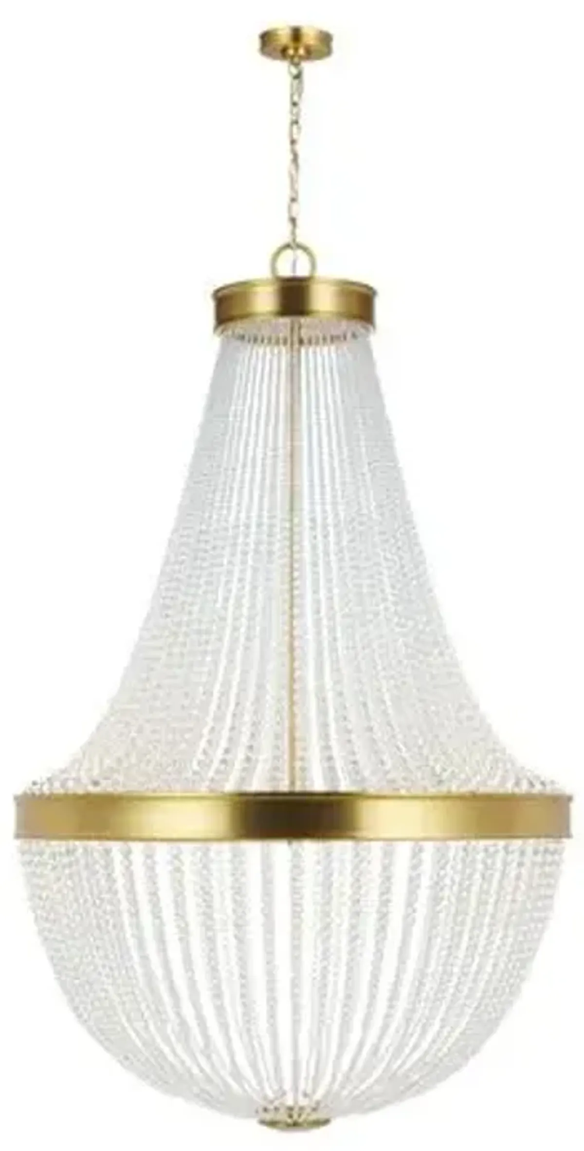 Visual Comfort - Summerhill Crystal Beaded Chandelier - Gold