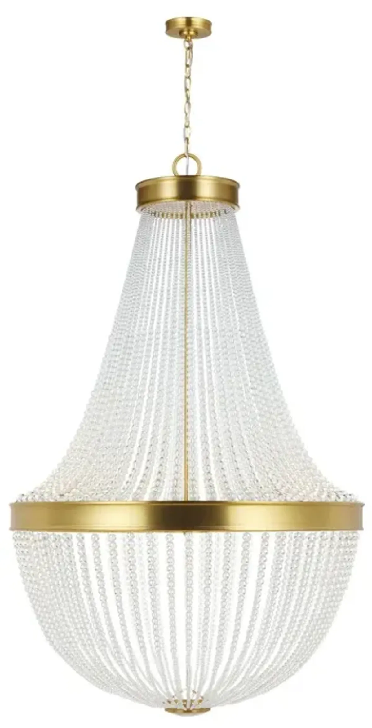 Visual Comfort - Summerhill Crystal Beaded Chandelier - Gold