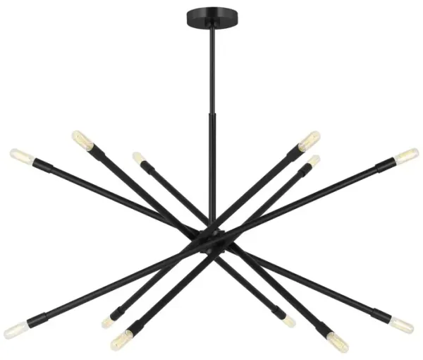 Visual Comfort - Eastyn Modern Dimmable Chandelier - Black
