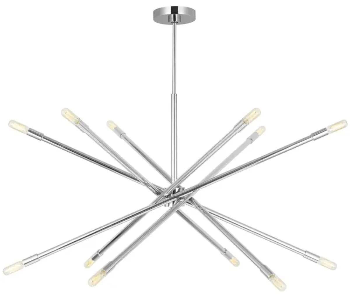Visual Comfort - Eastyn Modern Dimmable Chandelier - Silver