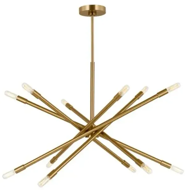 Visual Comfort - Eastyn Modern Dimmable Chandelier - Gold